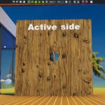 Glory hole passive side with material covering