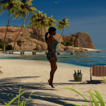 A view of part of the huge beach