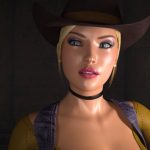 Brittany talks to Trinity in the ruins