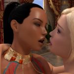 Brittany and Trinity kiss for the Princess