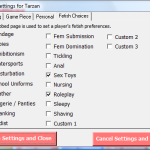 Sex Party fetish options
